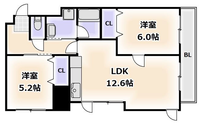 【間取り】 | アルボール西道頓堀