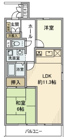 本蓮沼ビューハイツの間取り|間取りです。