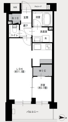 ガーデンヴィラ三軒茶屋の間取り
