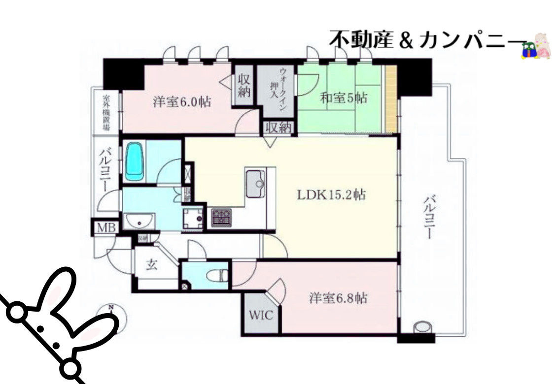 クレアホームズ松山千舟町の間取り