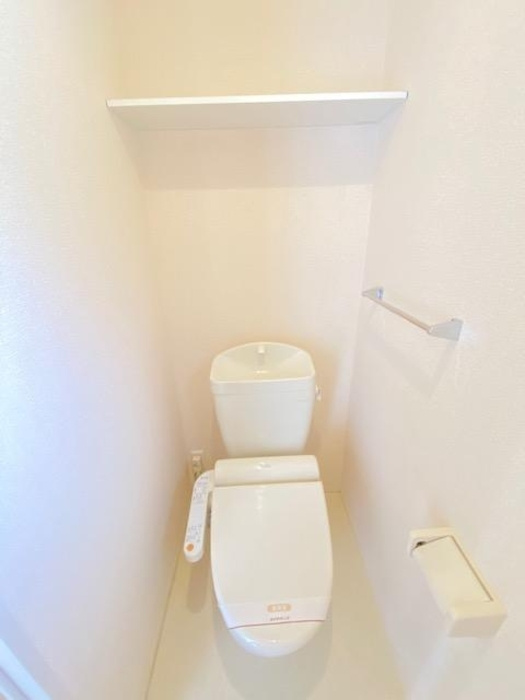 武庫之荘戸建貸家　D棟のトイレ|清潔感のあるトイレです