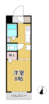 第1コーポ江頭の間取り