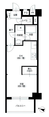 ライオンズマンション幡ヶ谷の間取り|ライオンズマンション幡ヶ谷：南西向き！全居室６帖以上の１ＤＫ現況販売物件はフラット３５利用可能となっております！