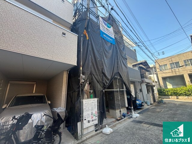 大阪市阿倍野区阪南町　新築一戸建ての外観|現在建築中！落ち着いた街並みで新生活を始めることが出来そう！周辺の物件も併せてご紹介させて頂きます！