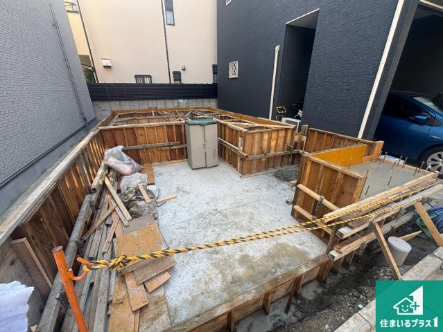 大阪市阿倍野区阪南町　新築一戸建ての外観|現在建築中！落ち着いた街並みで新生活を始めることが出来そう！周辺の物件も併せてご紹介させて頂きます！
