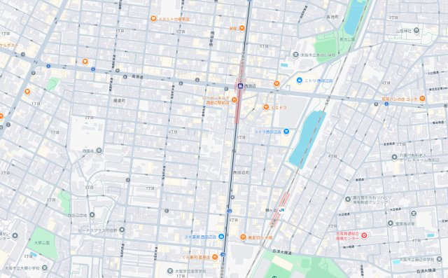 大阪市阿倍野区阪南町　新築一戸建ての地図