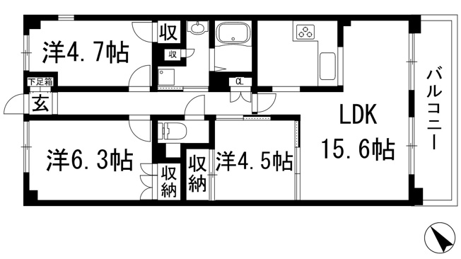 【間取り】 | ウィングコート伊丹大野
