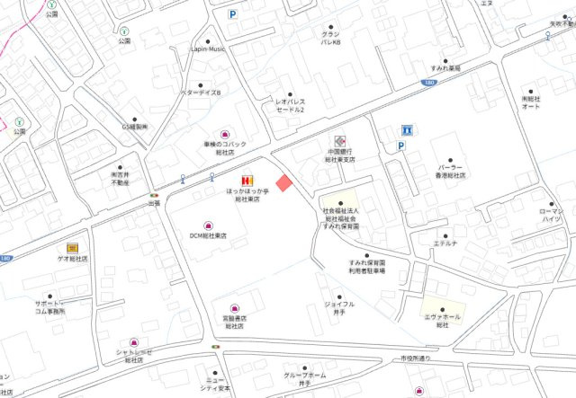 総社市井手　12区画の地図