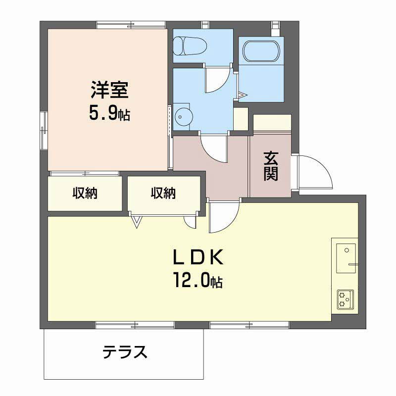 フレグランスエスパA棟の間取り