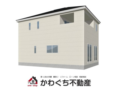 【外観パース】 | Cradle garden　亘理町茨田第１　２号棟