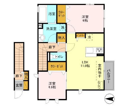Ｃｏｍｆｏｒｔの間取り|人気2LDK☆彡