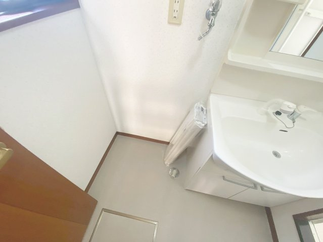 すみれテラスD棟の洗面所
