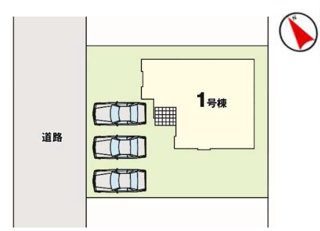 【LIGARE】下野市緑 1期 全1棟の区画図
