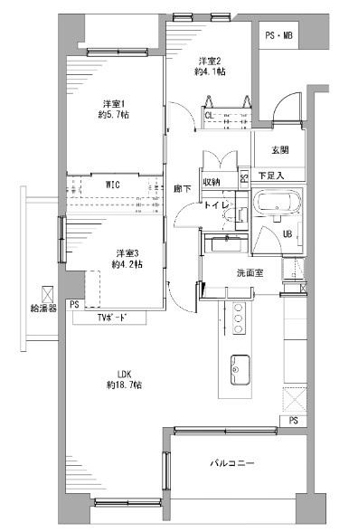 ライオンズスクエア用賀の間取り