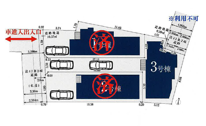 大田区南馬込1丁目　新築戸建の区画図|区画図

現地ご見学希望・資料請求などお気軽にお問い合わせ下さい！
03-5990-5201