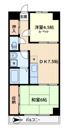 第2岸本ビルの間取り