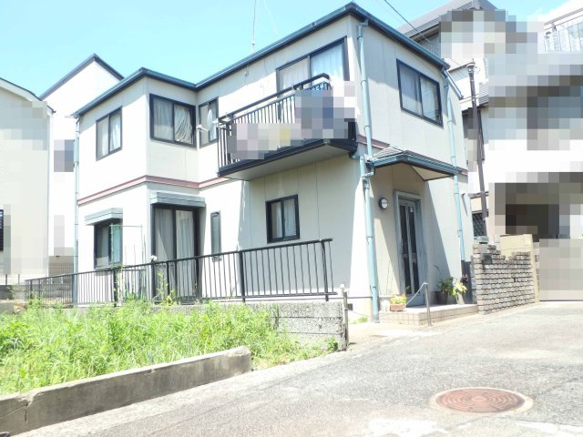 翠ヶ丘町戸建の外観|敷地約25.7坪で間口約８ｍの整形地