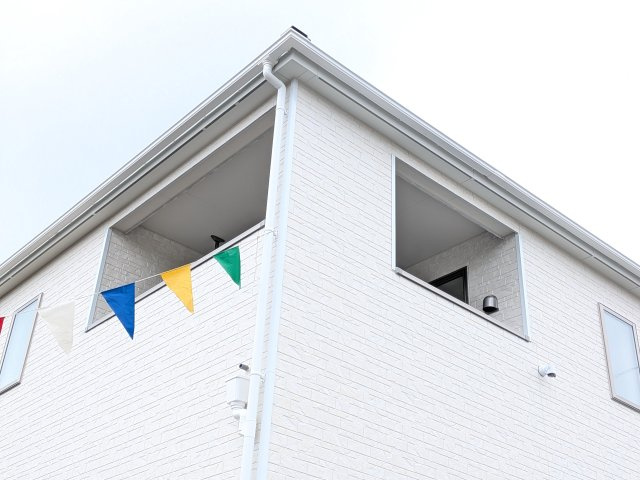 つくば市高見原　第17　新築戸建て　1号棟のバルコニー