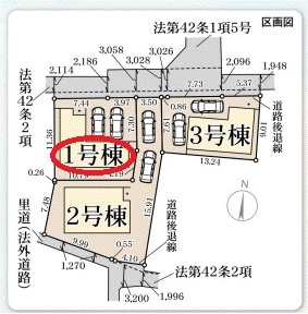 【区画図】 | リーブルガーデン斑鳩町服部１丁目 | 区画図