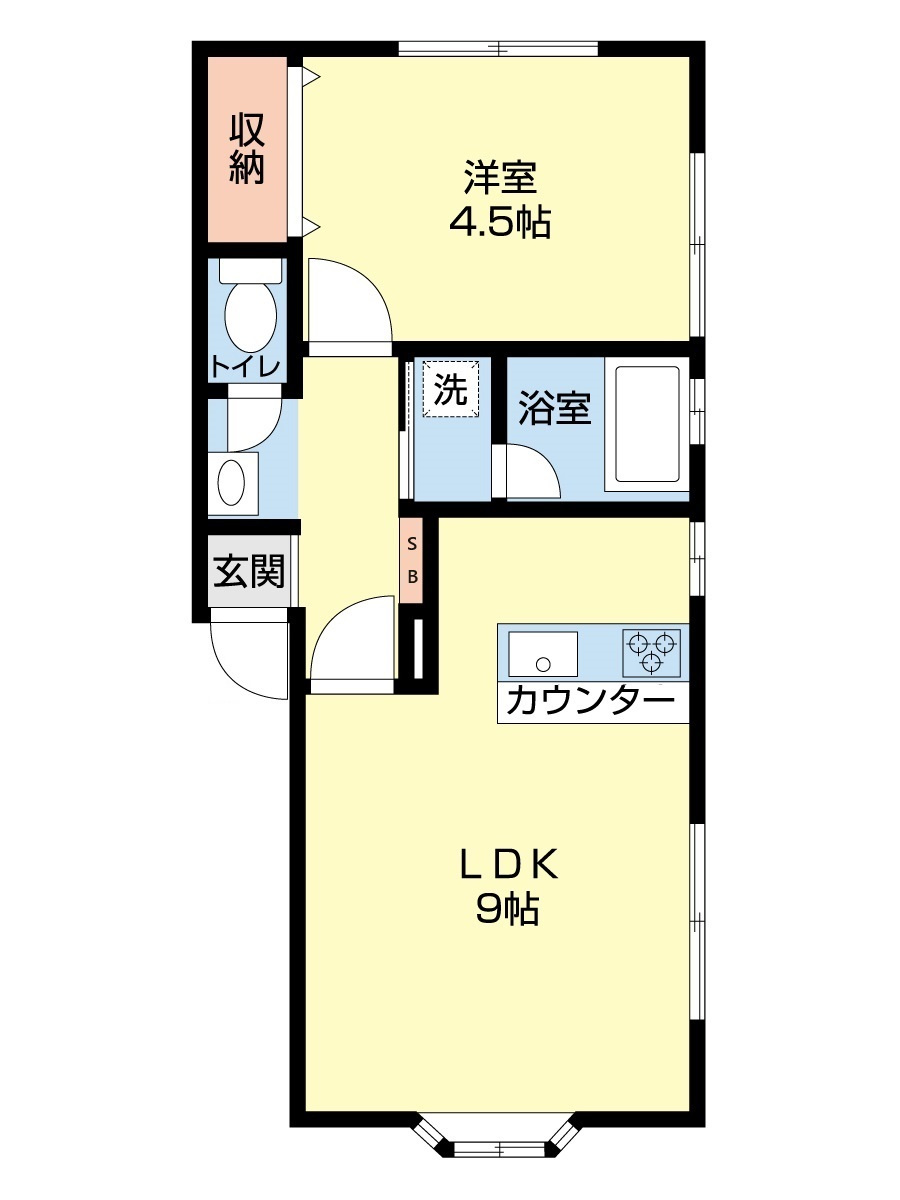 ヴァンベール八橋の間取り