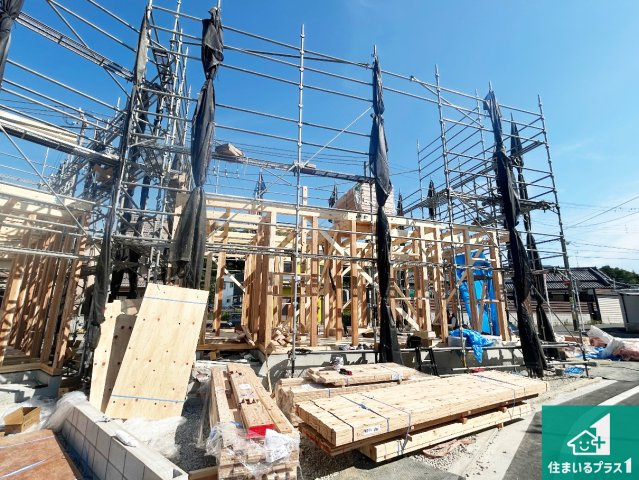 阪南市箱作　第3期　新築一戸建ての外観|現在建築中！落ち着いた街並みで新生活を始めることが出来そう！周辺の物件も併せてご紹介させて頂きます！