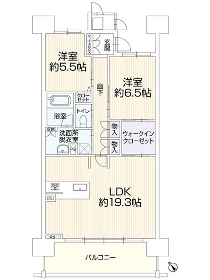 【間取り】 | シティライフ豊橋前田町 中古マンション | 効率的かつ暮らしのことをしっかり考えた間取りです

