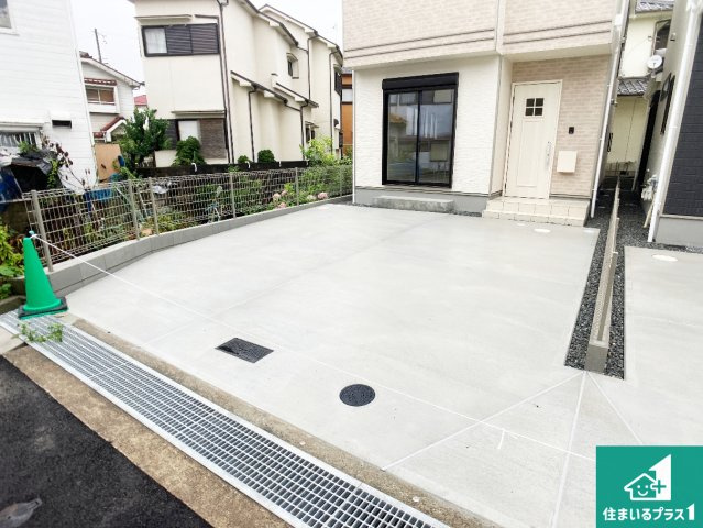 明石市魚住町西岡　新築一戸建ての駐車場|駐車スペース！散水栓があるので、こまめに愛車を洗えます！