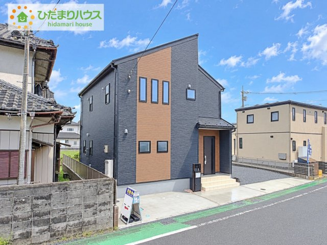 那珂市菅谷19期　新築戸建　1号棟の外観|スタイリッシュな外観です(^^)/
