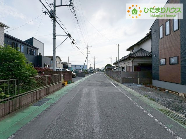 那珂市菅谷19期　新築戸建　1号棟の前面道路含む現地写真|閑静な住宅地で叶える穏やかな新生活☆彡