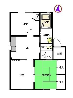 ケルンハイツ　Ａ棟の間取り