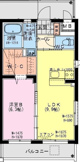 【間取り】 | シャトレ末広