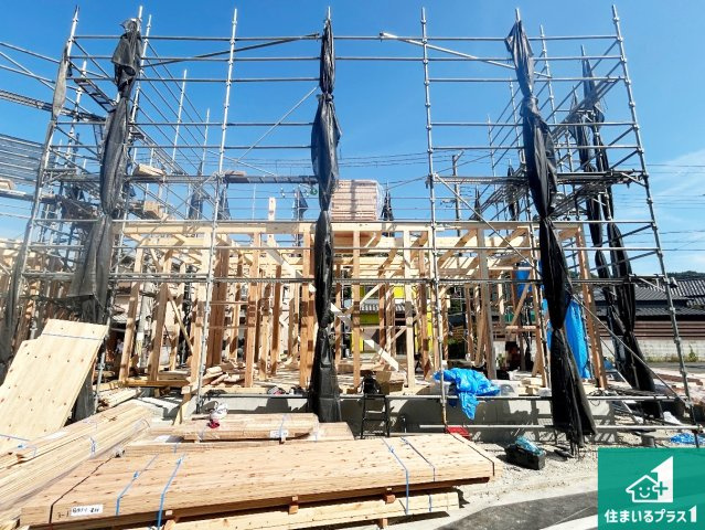 阪南市箱作　第3期　新築一戸建ての外観|現在の進捗状況です！順調に作業進行中、完成が待ち遠しいです！詳細の間取り等、お気軽にお問い合わせください！
