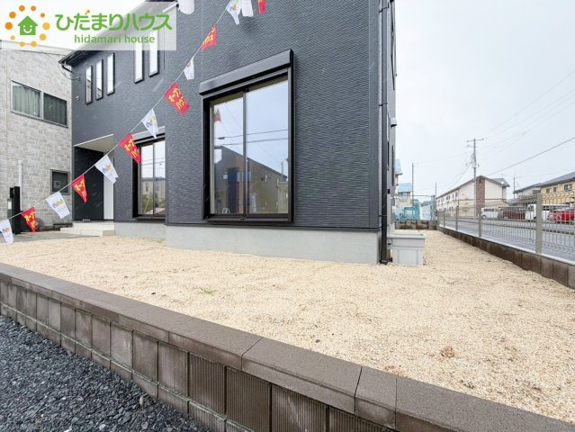 那珂市菅谷19期　新築戸建　2号棟の庭|家族みんなで広～いお庭でバーベキューが楽しめます(^^♪