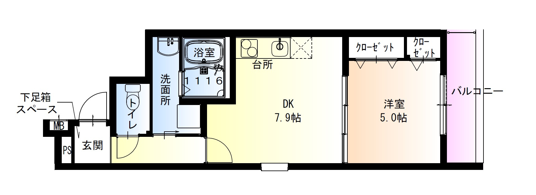 フジパレス吉田ノースの間取り