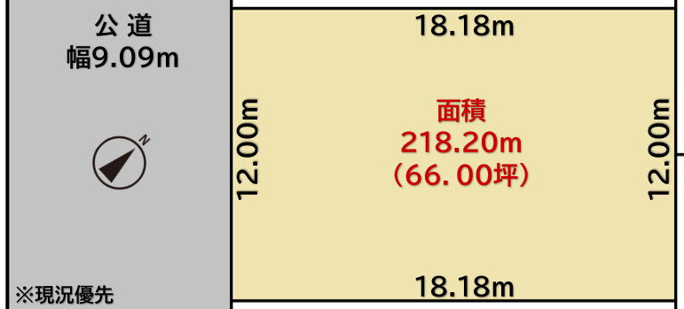 花川南10条2丁目 土地の土地図