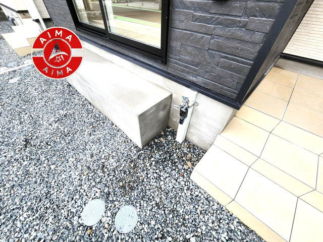 春日市伯玄町2丁目第1-2棟（1号棟）の外観|お庭で自由な時間を過ごせます。