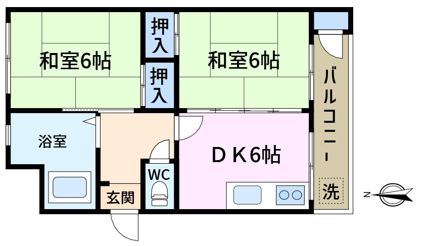 グリーンハイツ奥戸の間取り