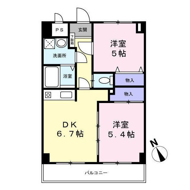 ベルデュール宮前平の間取り
