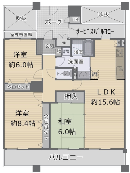 【間取り】 | アプラたかいし・ローレルコート高石