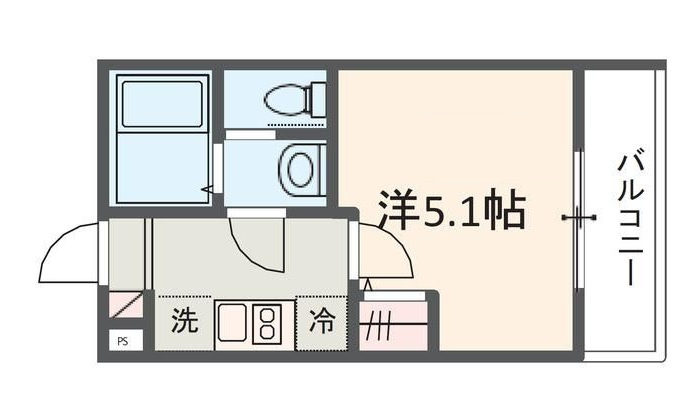 MELDIA保土ヶ谷Ⅱの間取り|間取りです。