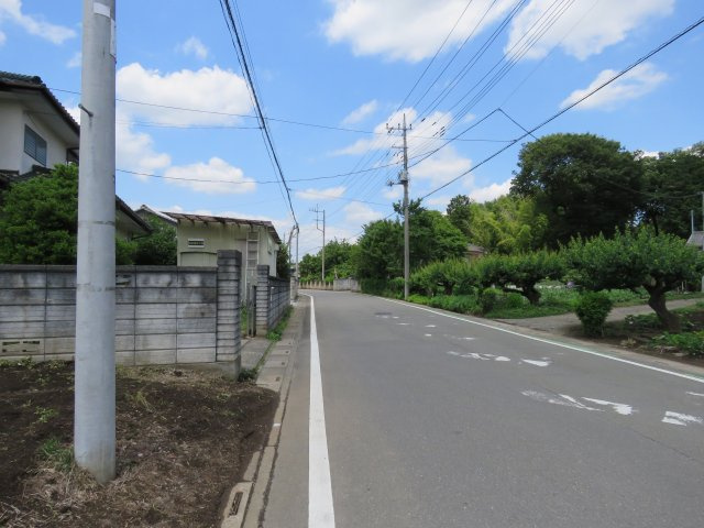 川越市笠幡売地の前面道路含む現地写真