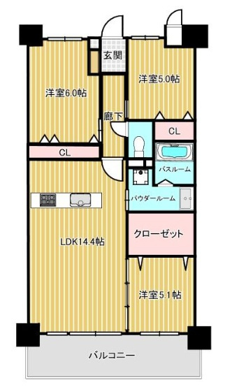 アルファスマート神戸狩口台の間取り
