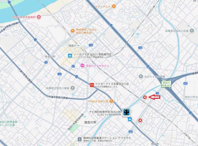 加古川市野口町坂元北（全２）土地1号地の地図