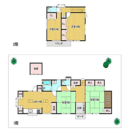 趣のある中古戸建。DIYで好きなように変身させるのもアリ！！この年代の建物だからこそ“活かし方”次第で魅せ方も大きく変えられる魔法の種。それが、『保土ケ谷区初音ケ丘』中古戸建の間取り