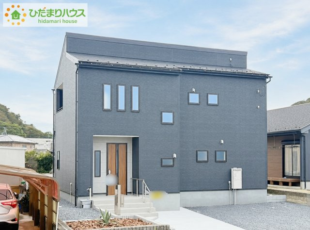 日立市川尻町6期　新築戸建の外観|駐車2台以上可能で、急な来客時にも安心ですね☆彡