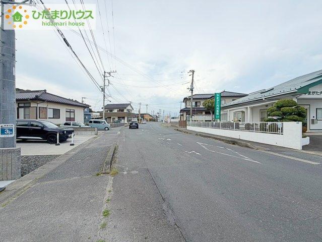日立市川尻町6期　新築戸建の前面道路含む現地写真|近隣に商業施設多数あり(^^)/