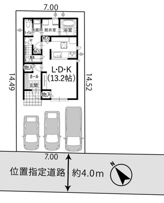 【区画図】 | 葵区柳町　新築戸建　全1棟