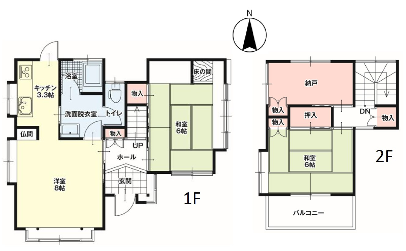 ひたちなか市田彦　中古戸建の間取り