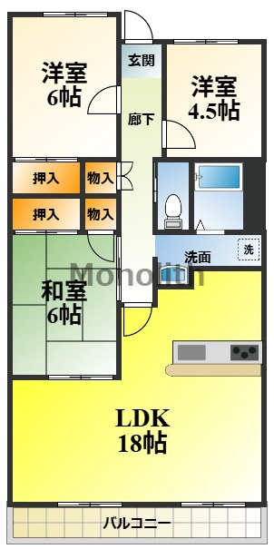 フォレストコート高尾の間取り