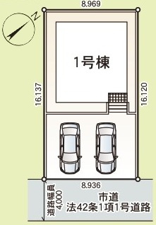 つくば市観音台　第15　新築戸建ての区画図|区画図です♪
